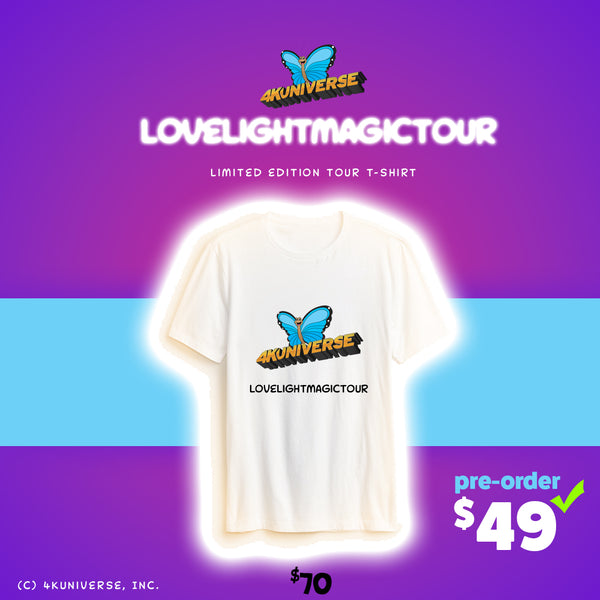 [NEW] Limited Edition 4KUniverse #LoveLightMagicTour T-Shirt